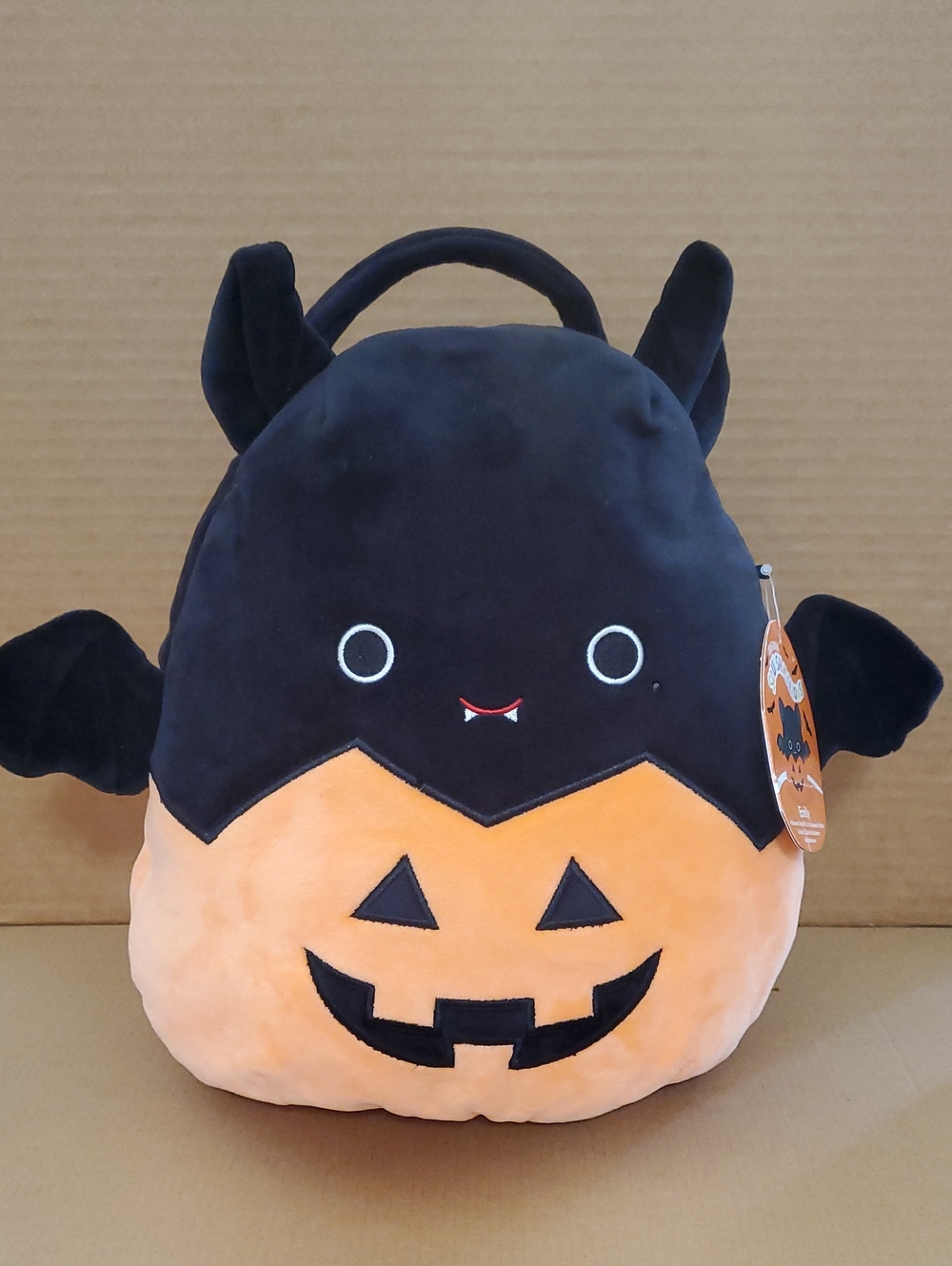 Squishmallows Emily Bat-Pumpkin Bag/Basket